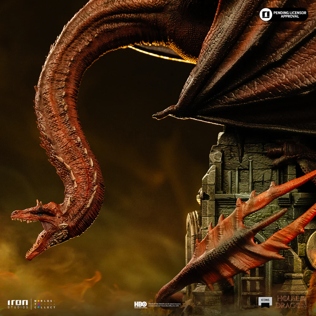 House Of The Dragon Caraxes Icons Statue By Iron Studios