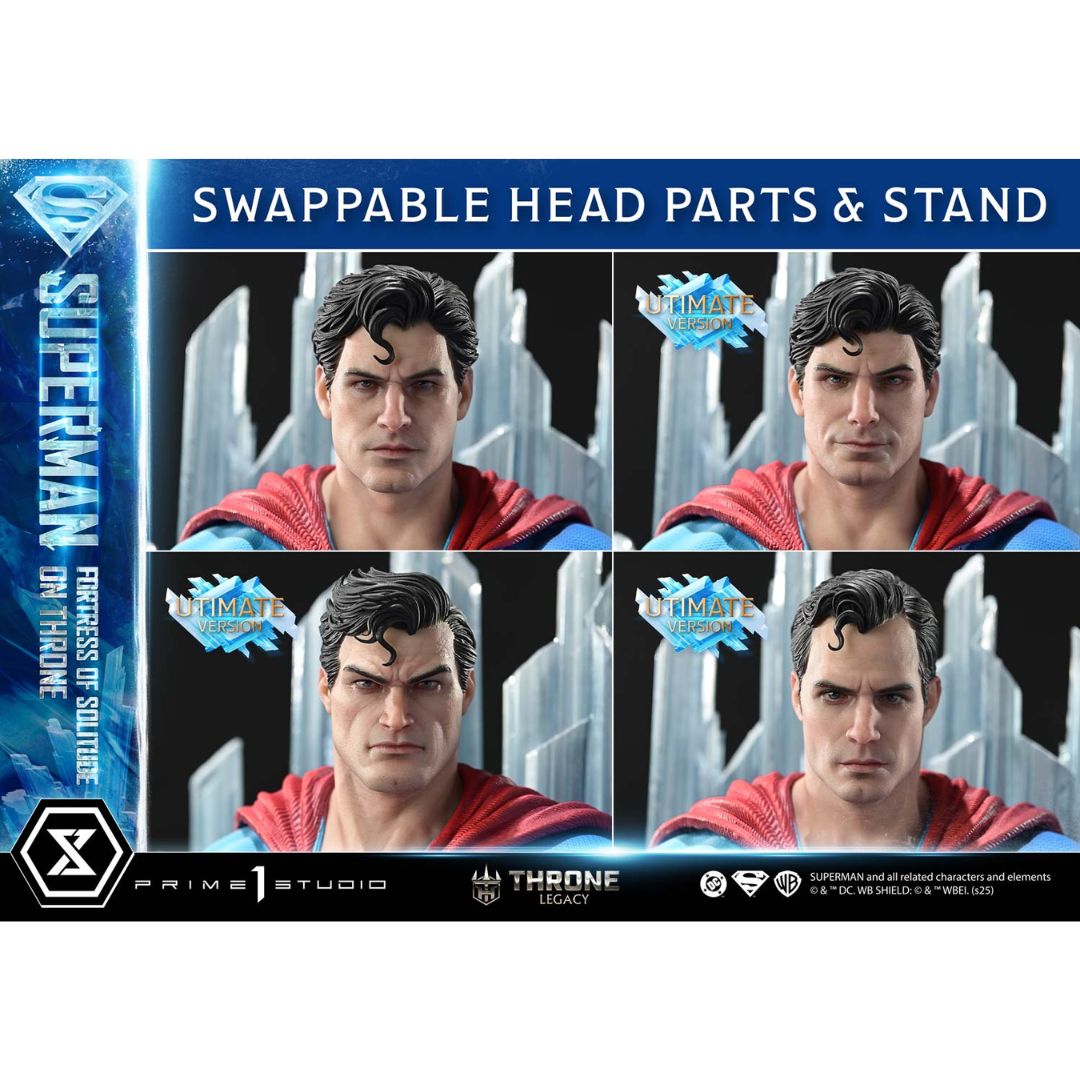 Superman Fortress Of Solitude On Throne Deluxe Statue By Prime1 Studios -Prime1 Studios - India - www.superherotoystore.com