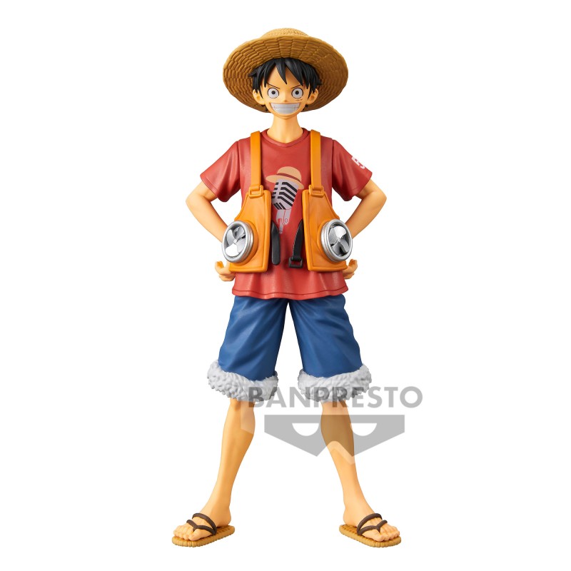 One Piece Film Red: Monkey D Luffy Dxf The Grandline Men Vol.1 Statue by Banpresto (Damaged Box) -Banpresto - India - www.superherotoystore.com
