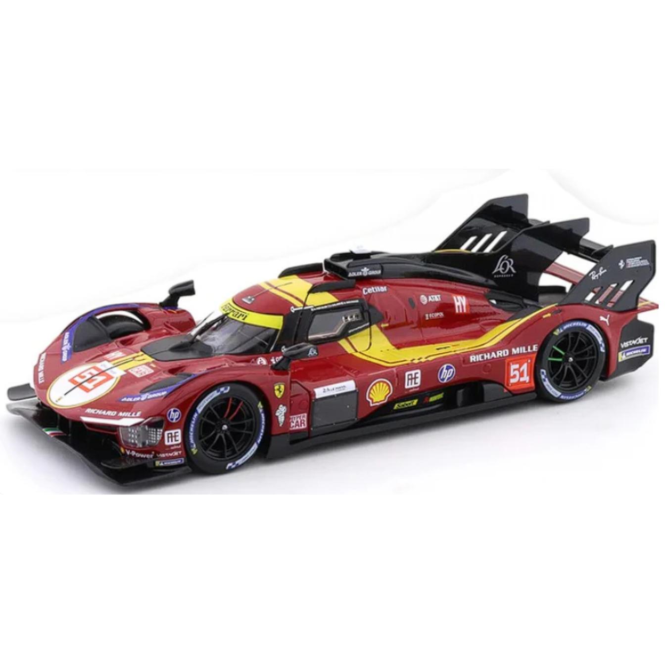 Ferrari 499P 2025 No 50 24h LeMans Winner 1:24 Scale Diecast Car By Bburago -Bburago - India - www.superherotoystore.com