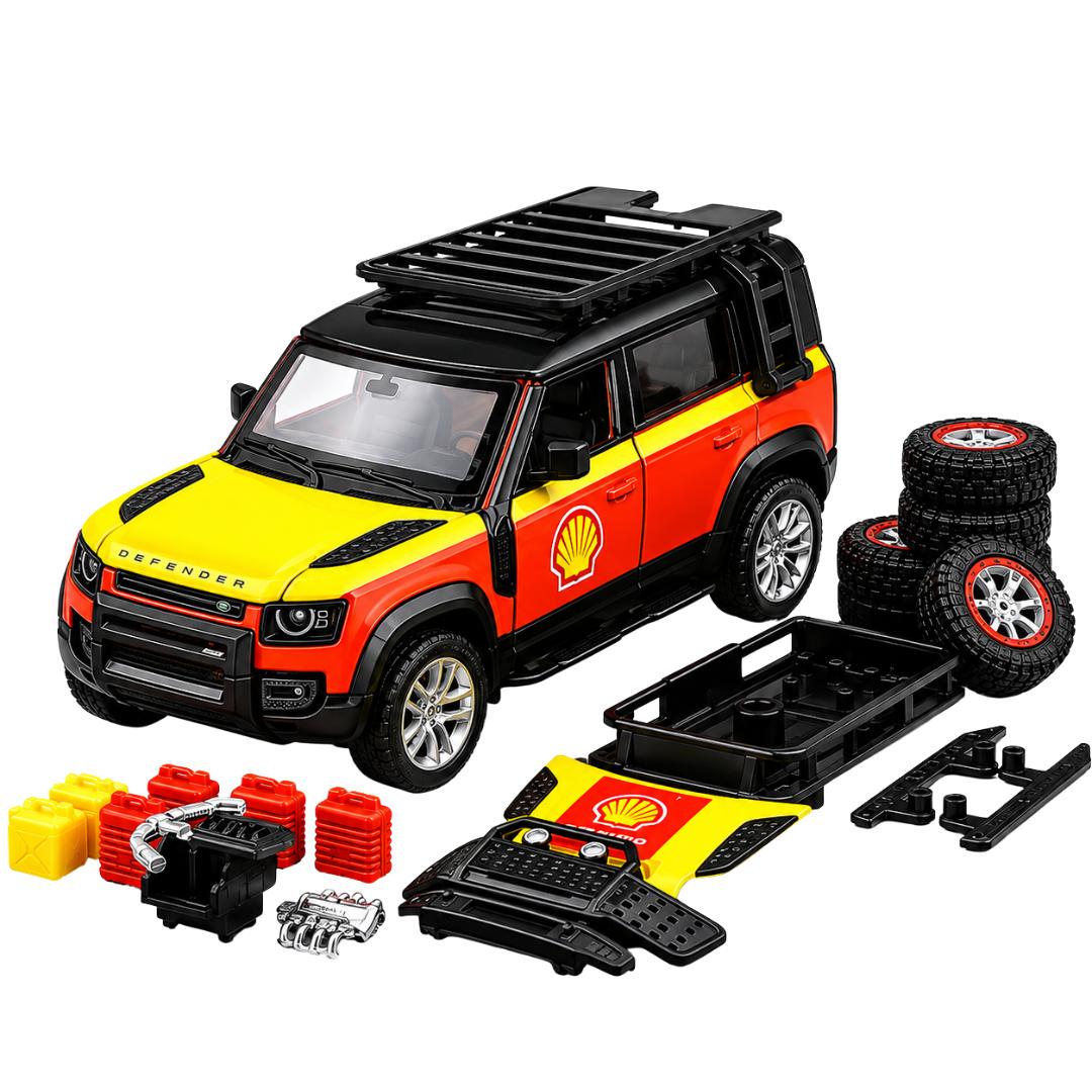 Land Rover Defender 110 Shell Red 1:43 Scale Tuning Set Model Car By CCA -CCA - India - www.superherotoystore.com