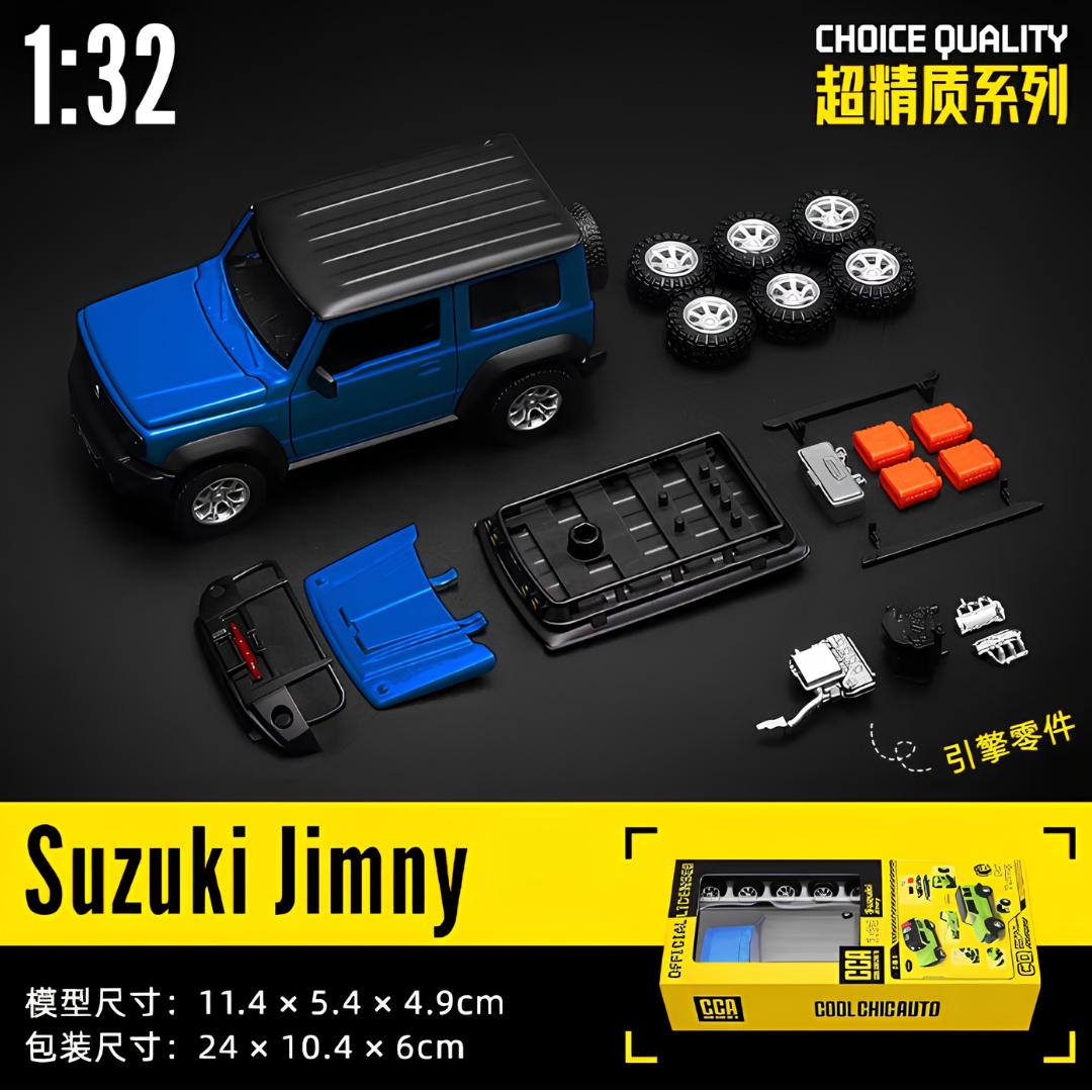 Suzuki Jimny Blue 1:32 Scale Tuning Set Model Car By CCA -CCA - India - www.superherotoystore.com
