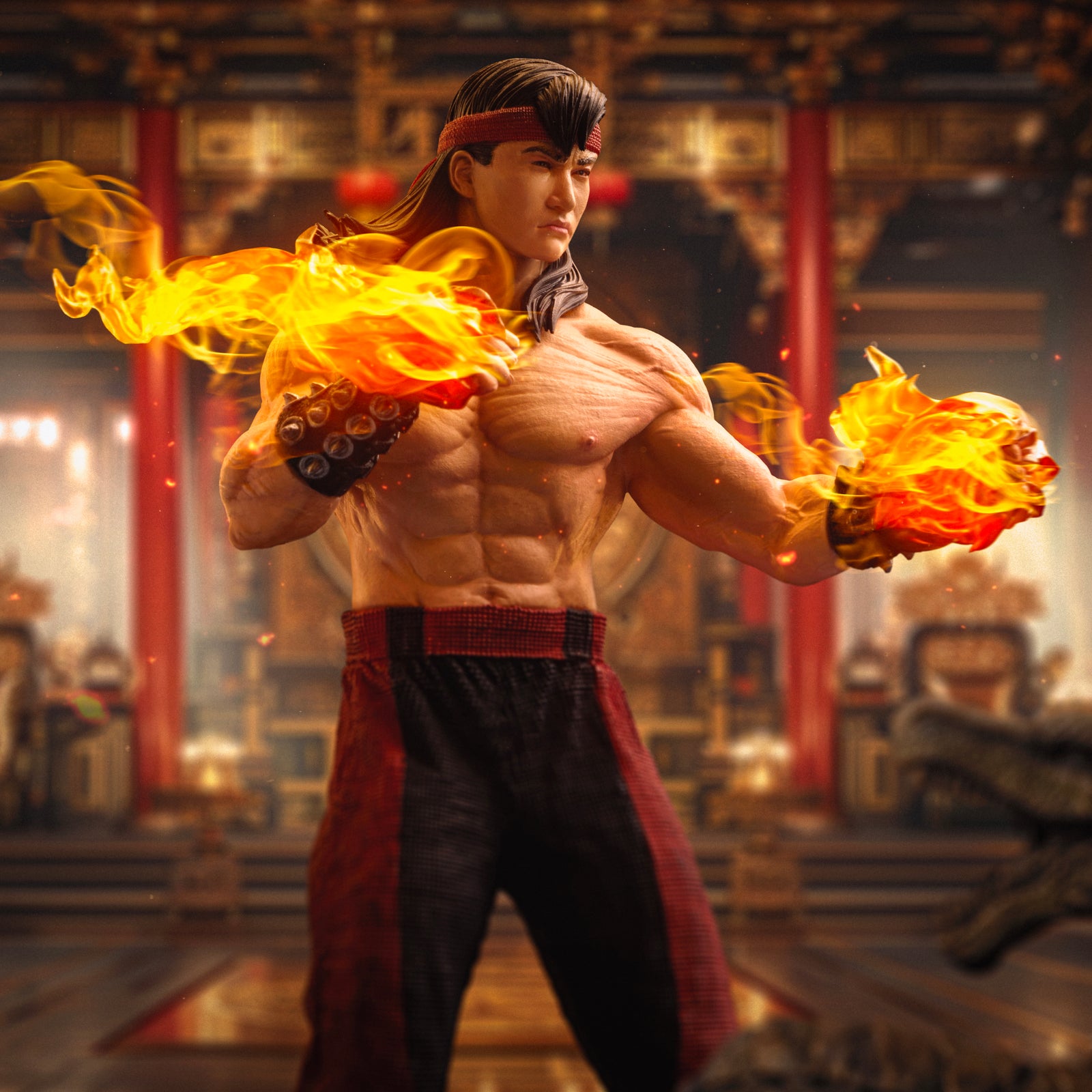 Mortal Kombat Liu Kang Statue By Iron Studios -Iron Studios - India - www.superherotoystore.com