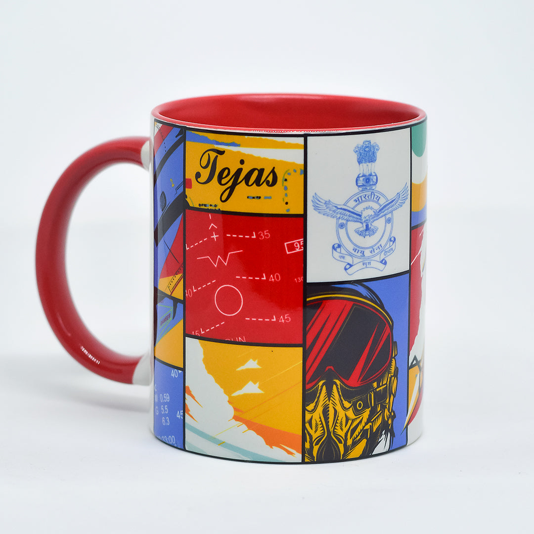 LCA Tejas Pop Art Fighter Mug -A47 - India - www.superherotoystore.com