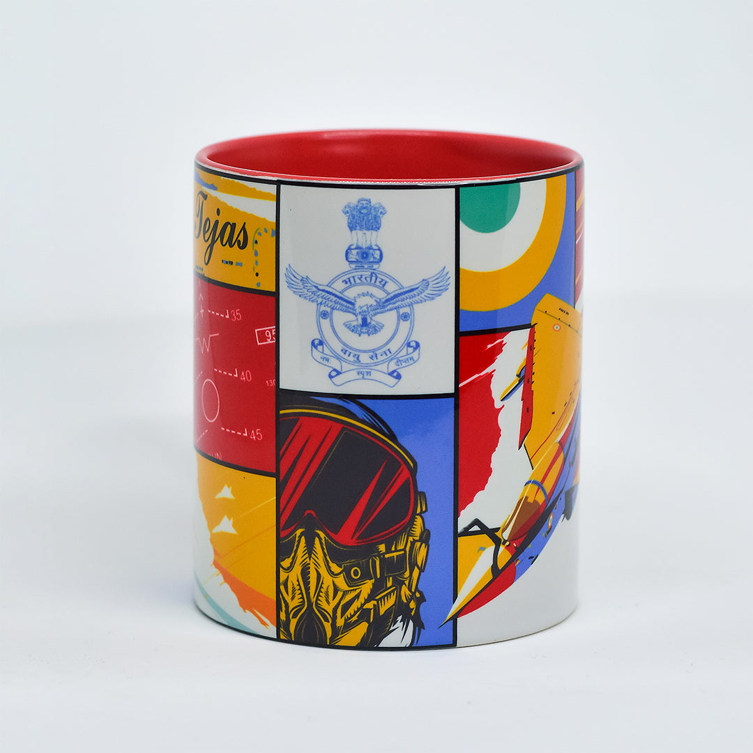 LCA Tejas Pop Art Fighter Mug -A47 - India - www.superherotoystore.com