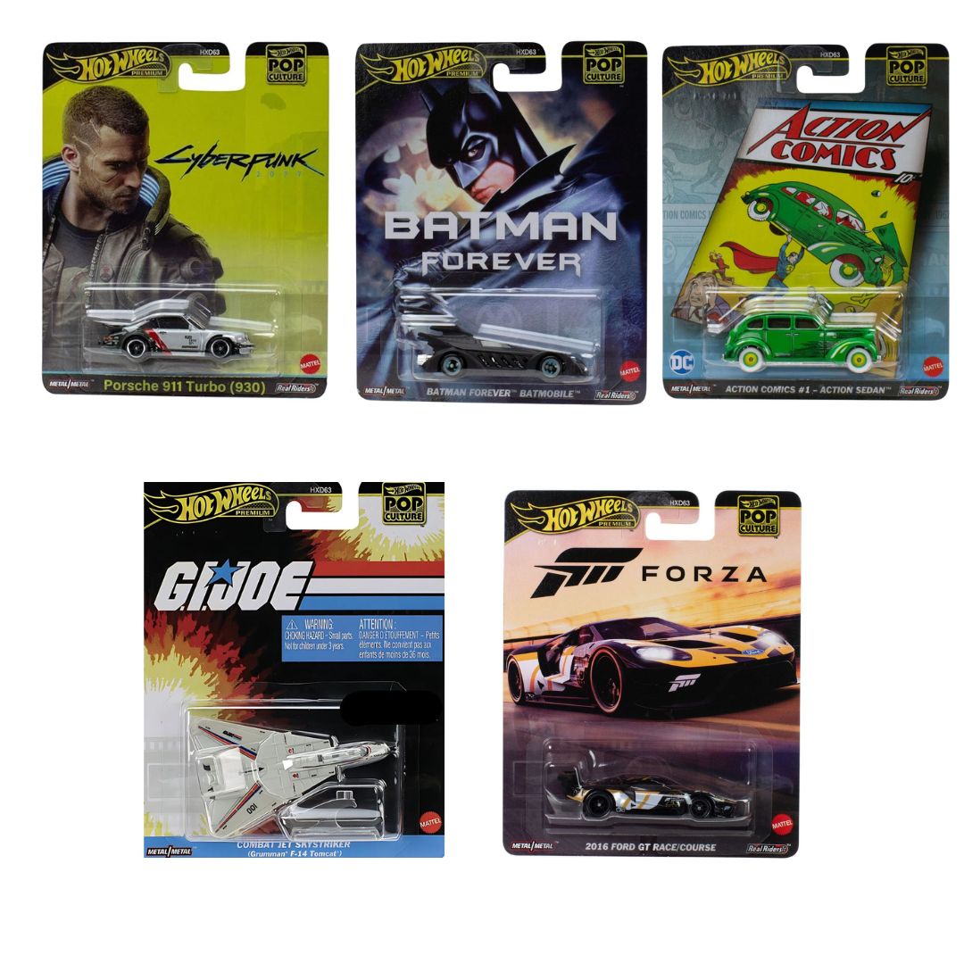 Pop Culture Assortmet 1:64 Scale Die-Cast Assortment Set 2 -Hot Wheels - India - www.superherotoystore.com