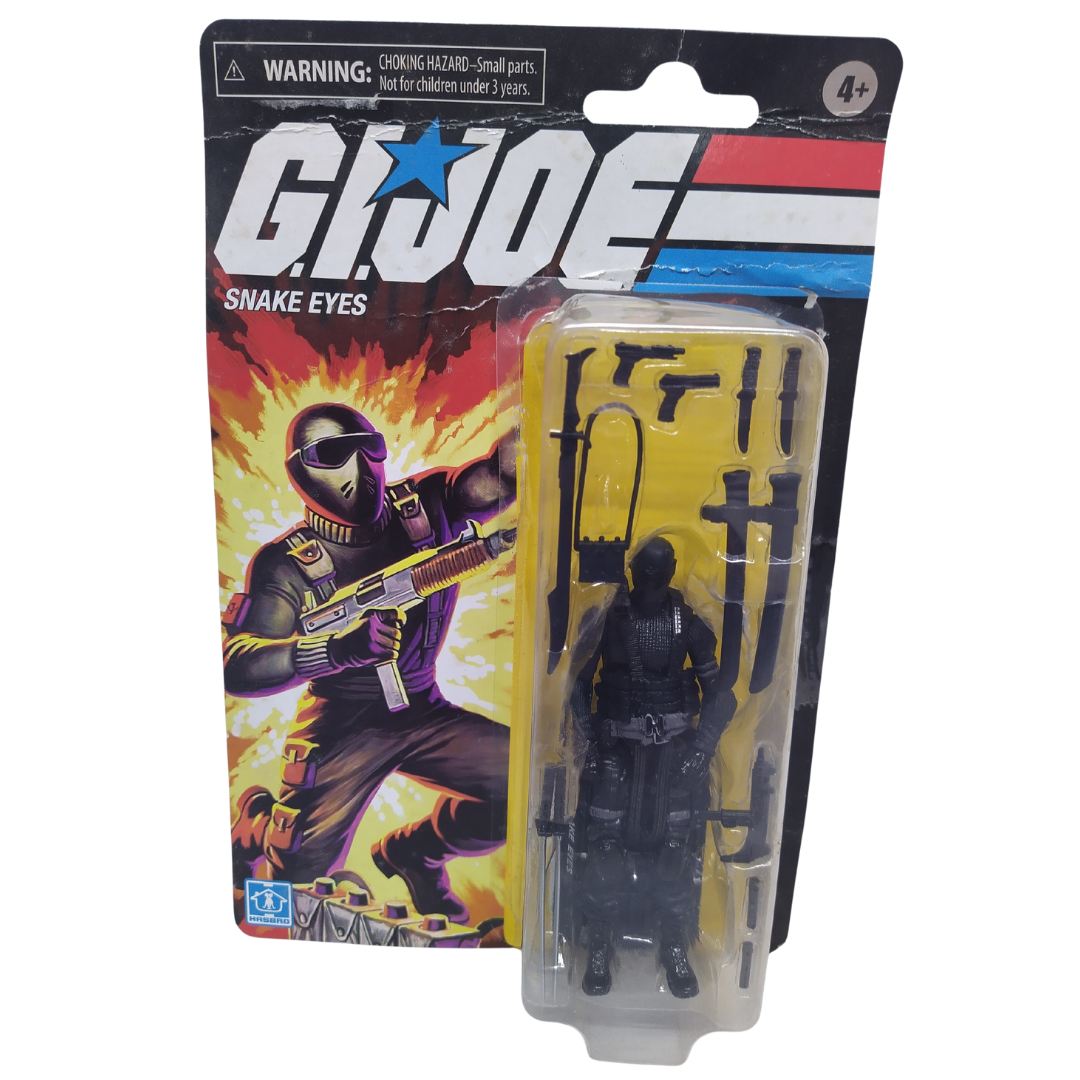 GI Joe Retro Series Snake Eyes 3.5-inch Figure by Hasbro -Hasbro - India - www.superherotoystore.com