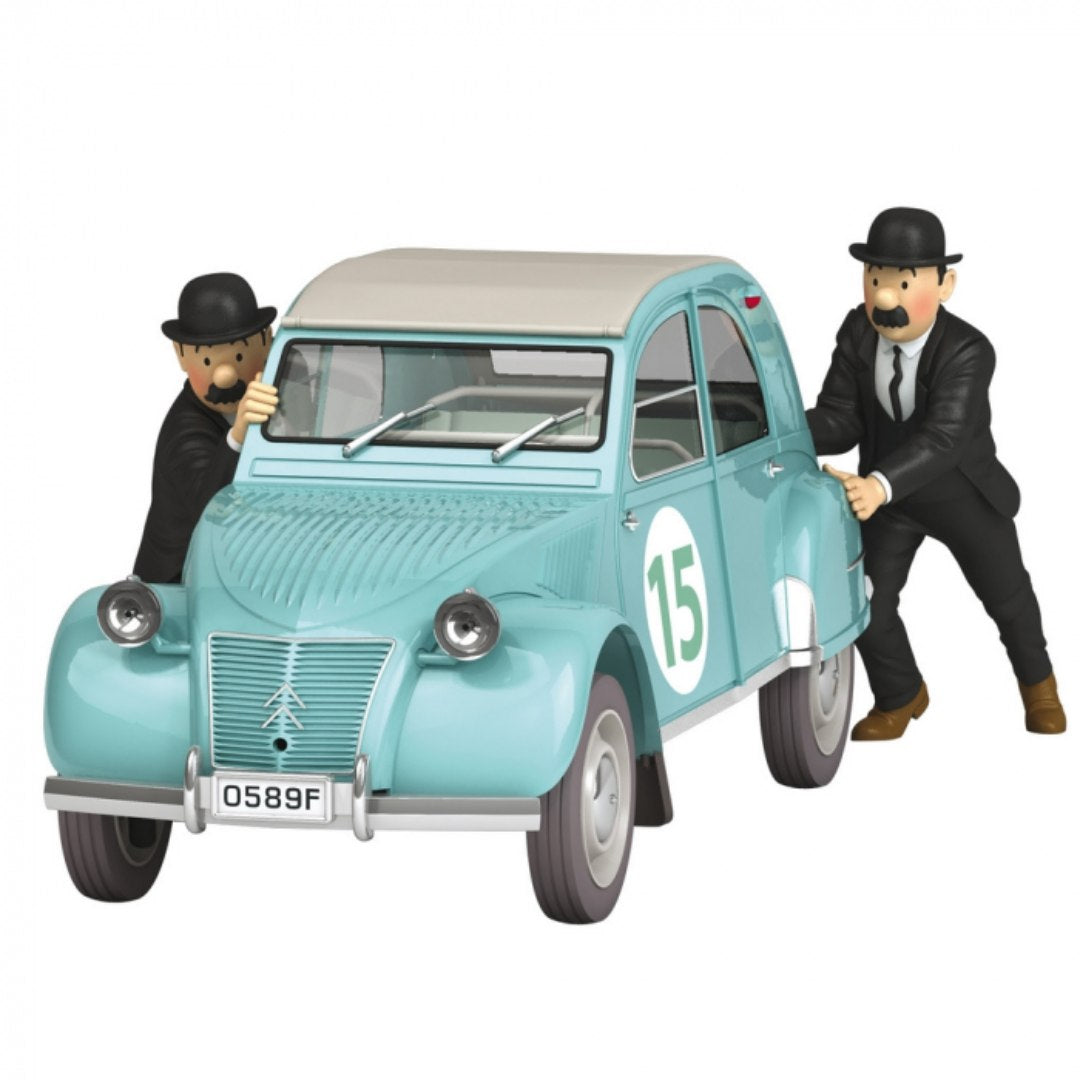 Adventures of Tintin Tintin Car #54 The Citroen 2CV Of The Rally Statue by Moulinsart -Moulinsart - India - www.superherotoystore.com