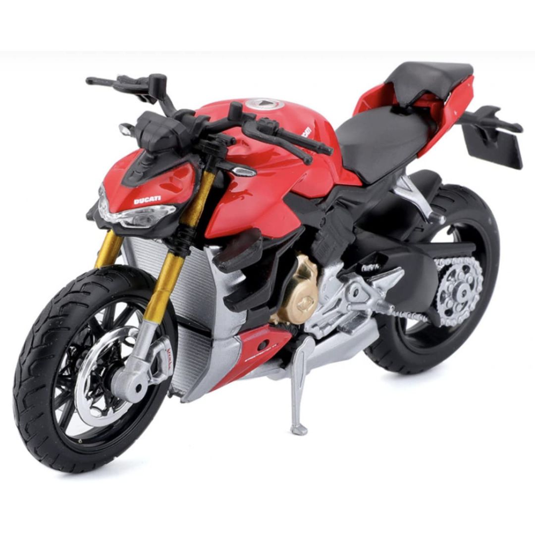 Red Ducati Super Naked V4 S 1:18 Scale Bike by Maisto -Maisto - India - www.superherotoystore.com