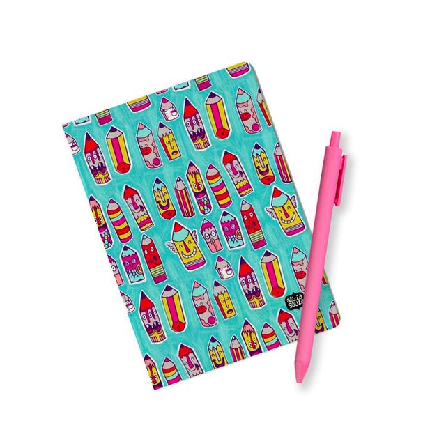 Happy Pencils Jotbook -Alicia D'Souza - India - www.superherotoystore.com