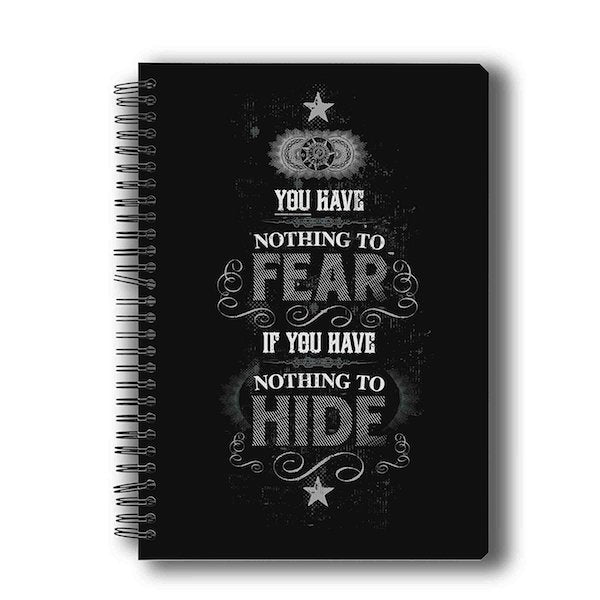Harry Potter Nothing to Hide Notebook by MC Sidd Razz -MC Sidd Razz - India - www.superherotoystore.com