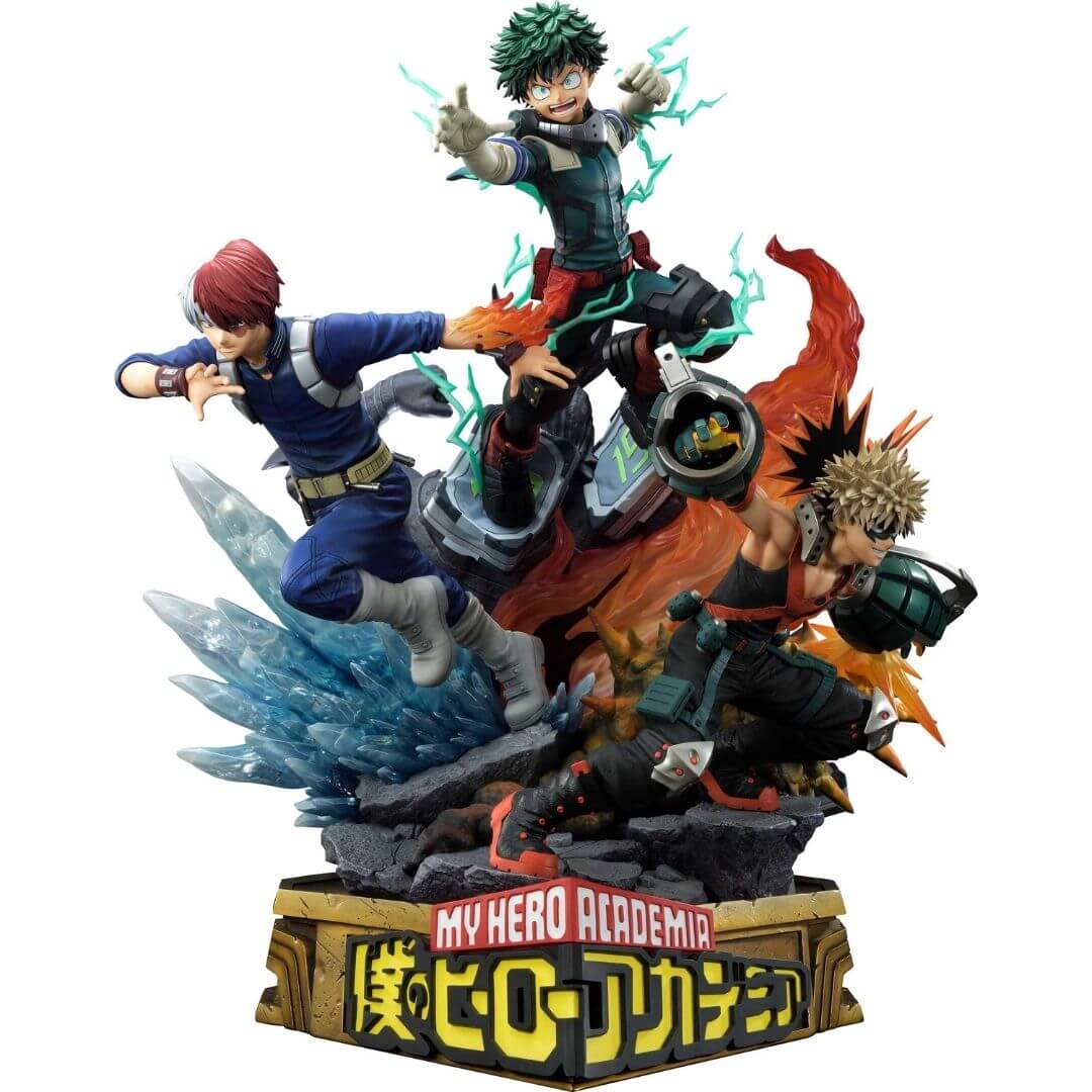 My Hero Academia Midoriya, Bakugo & Todoroki Standard Edition Figure by Prime 1 Studios -Prime 1 Studio - India - www.superherotoystore.com