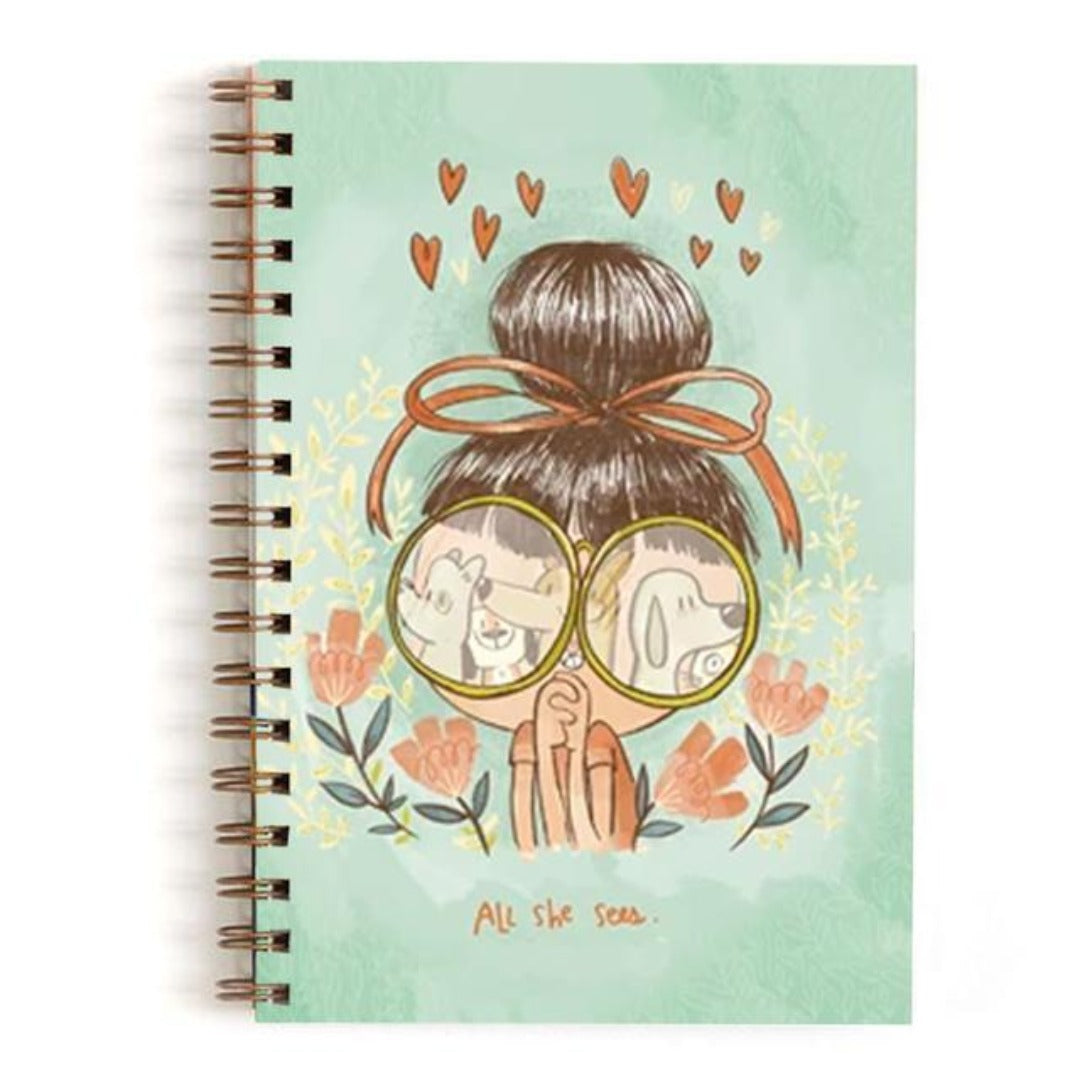 All She Sees Notebook -Alicia D'Souza - India - www.superherotoystore.com