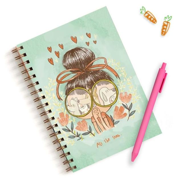 All She Sees Notebook -Alicia D'Souza - India - www.superherotoystore.com
