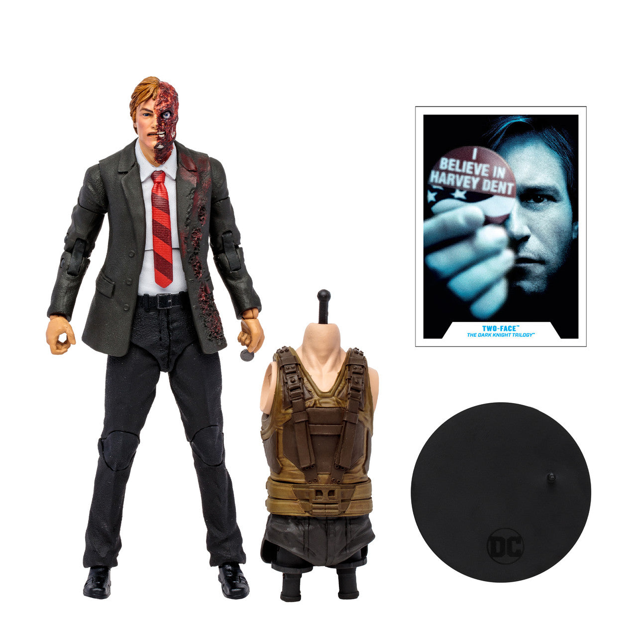 Two-Face (The Dark Knight Trilogy) 7" Build-A-Figure Bane Series Action Figure by McFarlane Toys -McFarlane Toys - India - www.superherotoystore.com