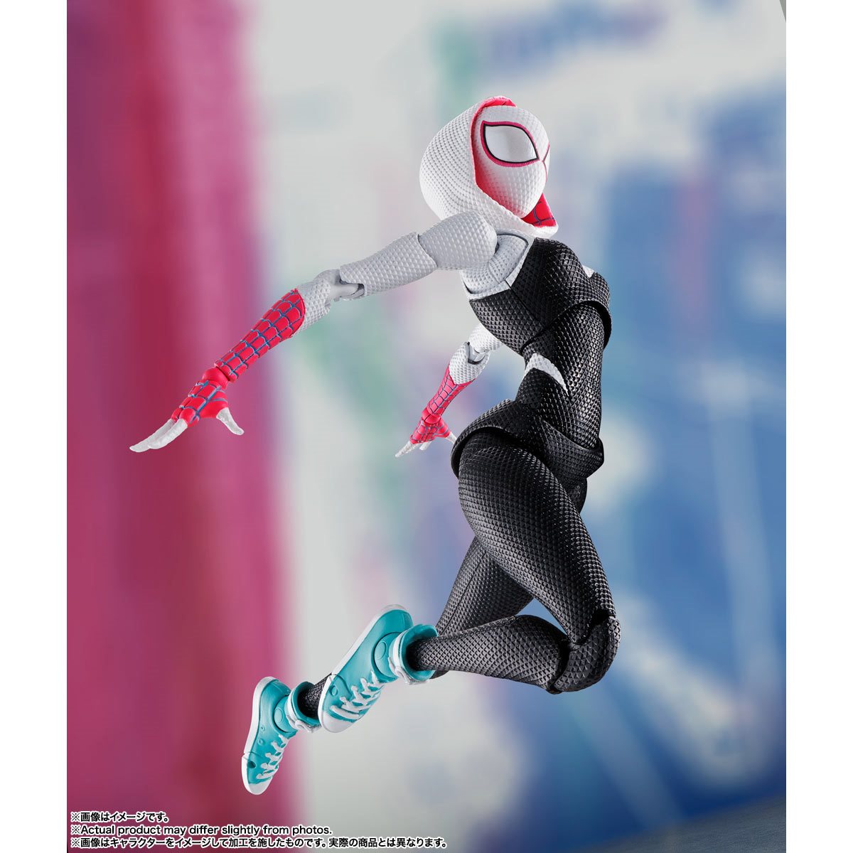 Spider-Man Across the Spiderverse Spider-Gwen Action Figure by Tamashii Nations -Tamashii Nations - India - www.superherotoystore.com
