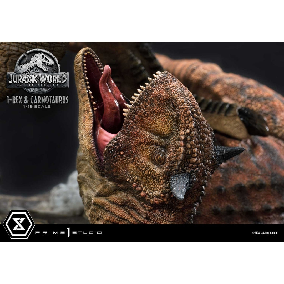 Jurassic World Fallen Kingdom: T-Rex & Carnotaurus Standard Edition Figure by Prime1 Studios -Prime 1 Studio - India - www.superherotoystore.com