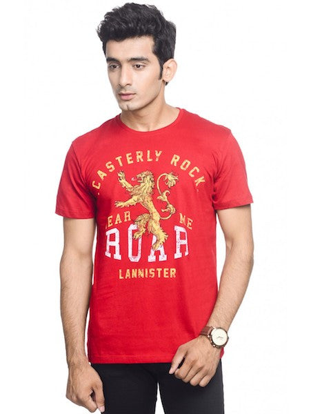 Game of Thrones Deep Red Half Sleeve T-Shirt by Bio World -Bio World - India - www.superherotoystore.com