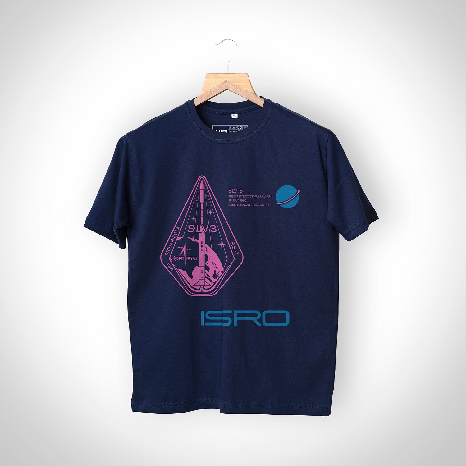 ISRO Navy SLV 3 T-Shirt -A47 - India - www.superherotoystore.com