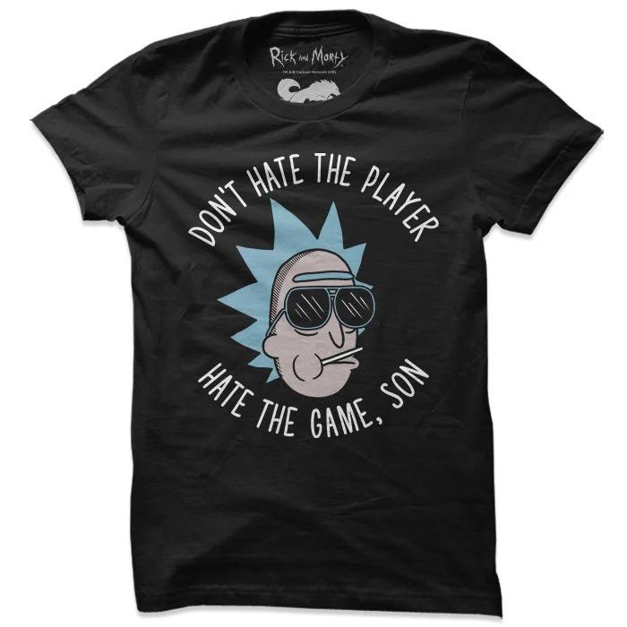 Don't Hate The Player - Rick And Morty Official T-Shirt. -Redwolf - India - www.superherotoystore.com
