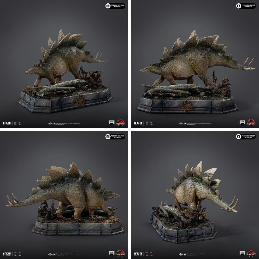 The Lost World: Jurassic Park Stegosaurus Icons Statue By Iron Studios