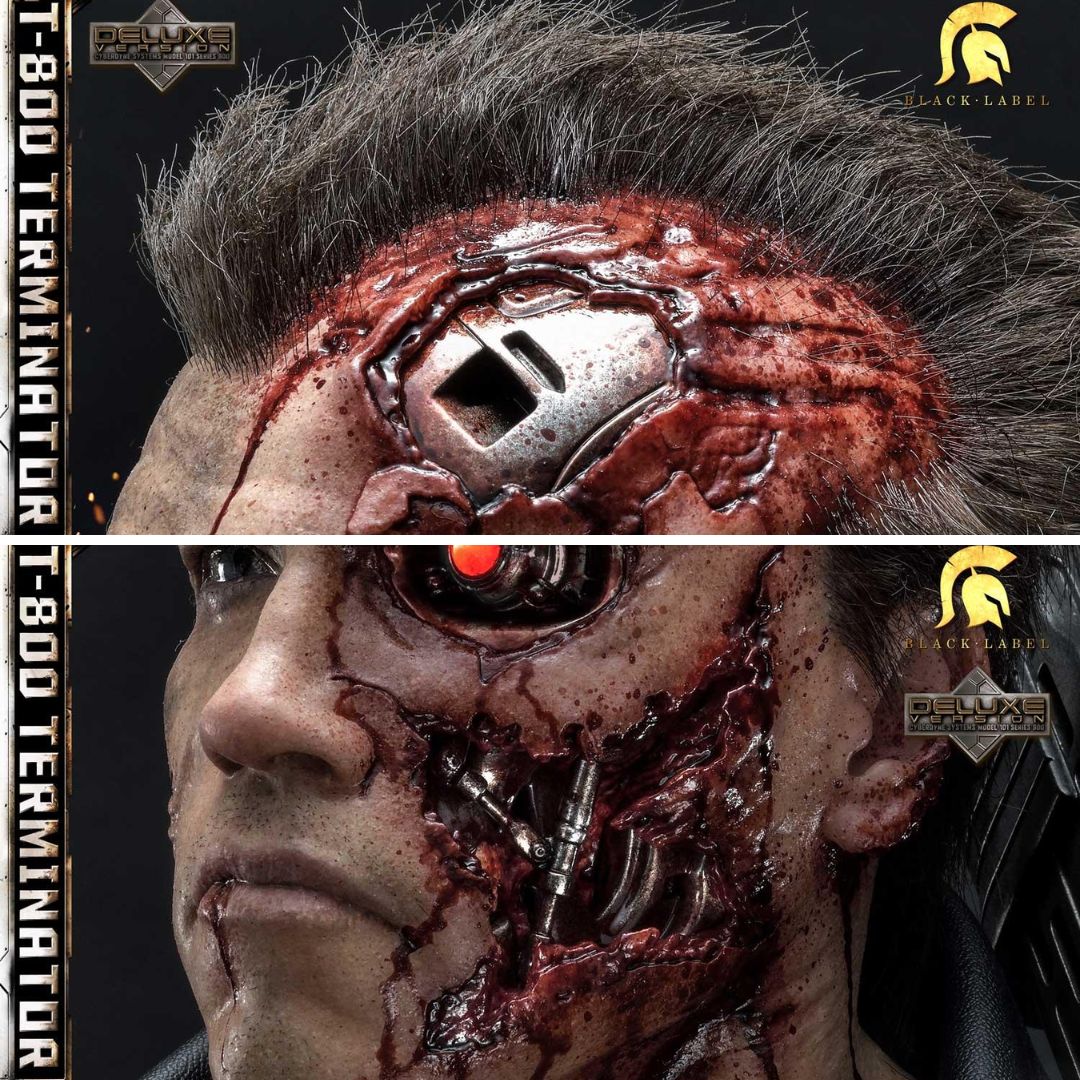 High Definition Museum Masterline Black Label The Terminator (Film) T-800 Terminator Deluxe Version Statue By Prime1 Studios