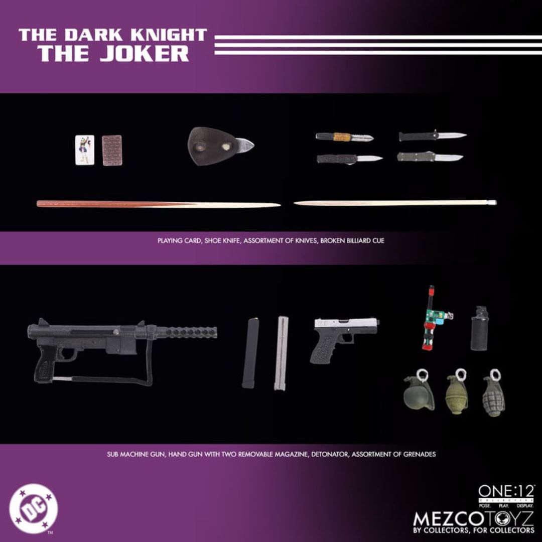 The Dark Knight Joker Figure By Mezco Toys -Mezco Toys - India - www.superherotoystore.com