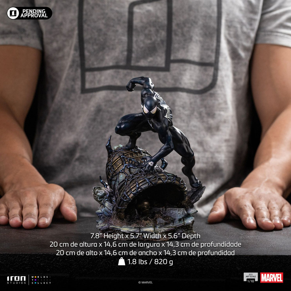 Spider-Man Black Bds Art Statue By Iron Studios -Iron Studios - India - www.superherotoystore.com