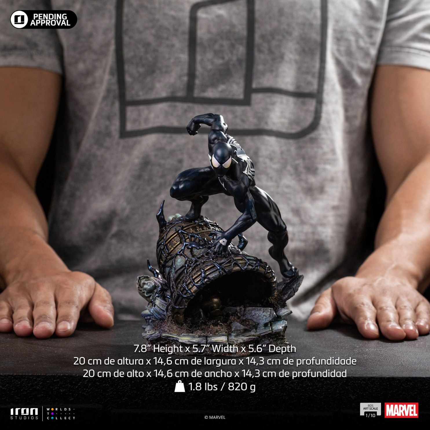 Spider-Man Black Bds Art Statue By Iron Studios -Iron Studios - India - www.superherotoystore.com