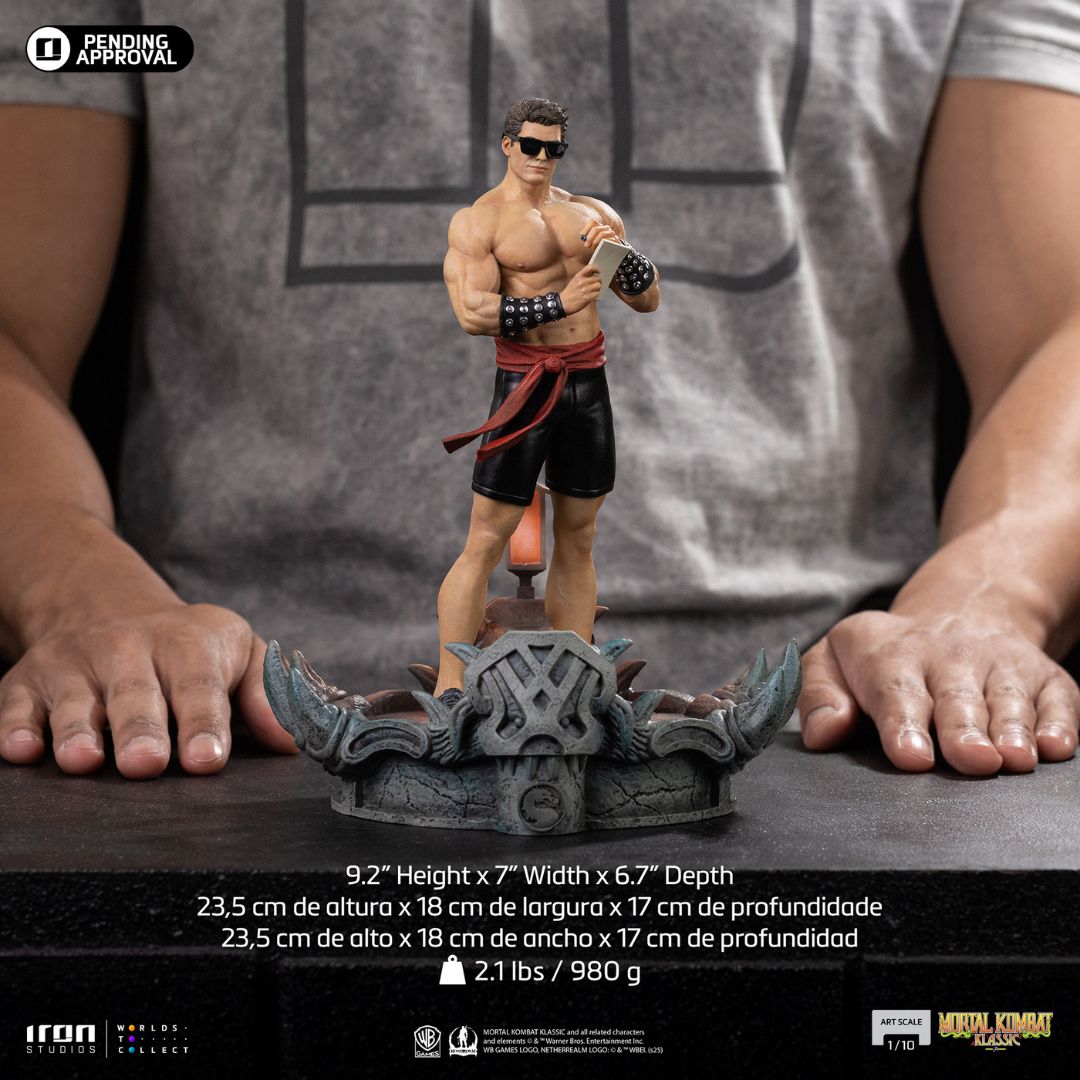 Mortal Kombat Johnny Cage Art Statue  By Iron Studios