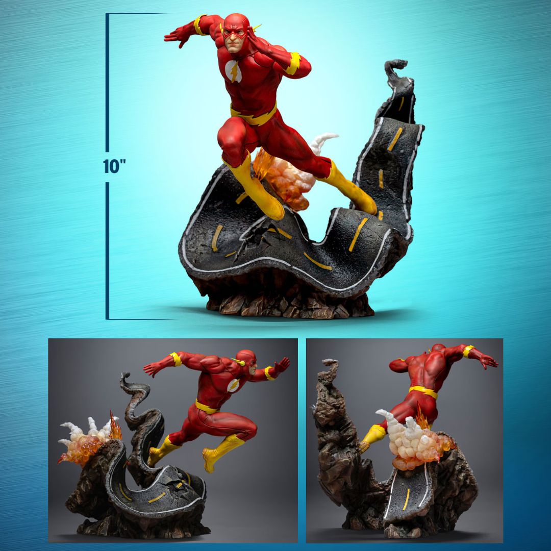 Flash Art Statue By Iron Studios