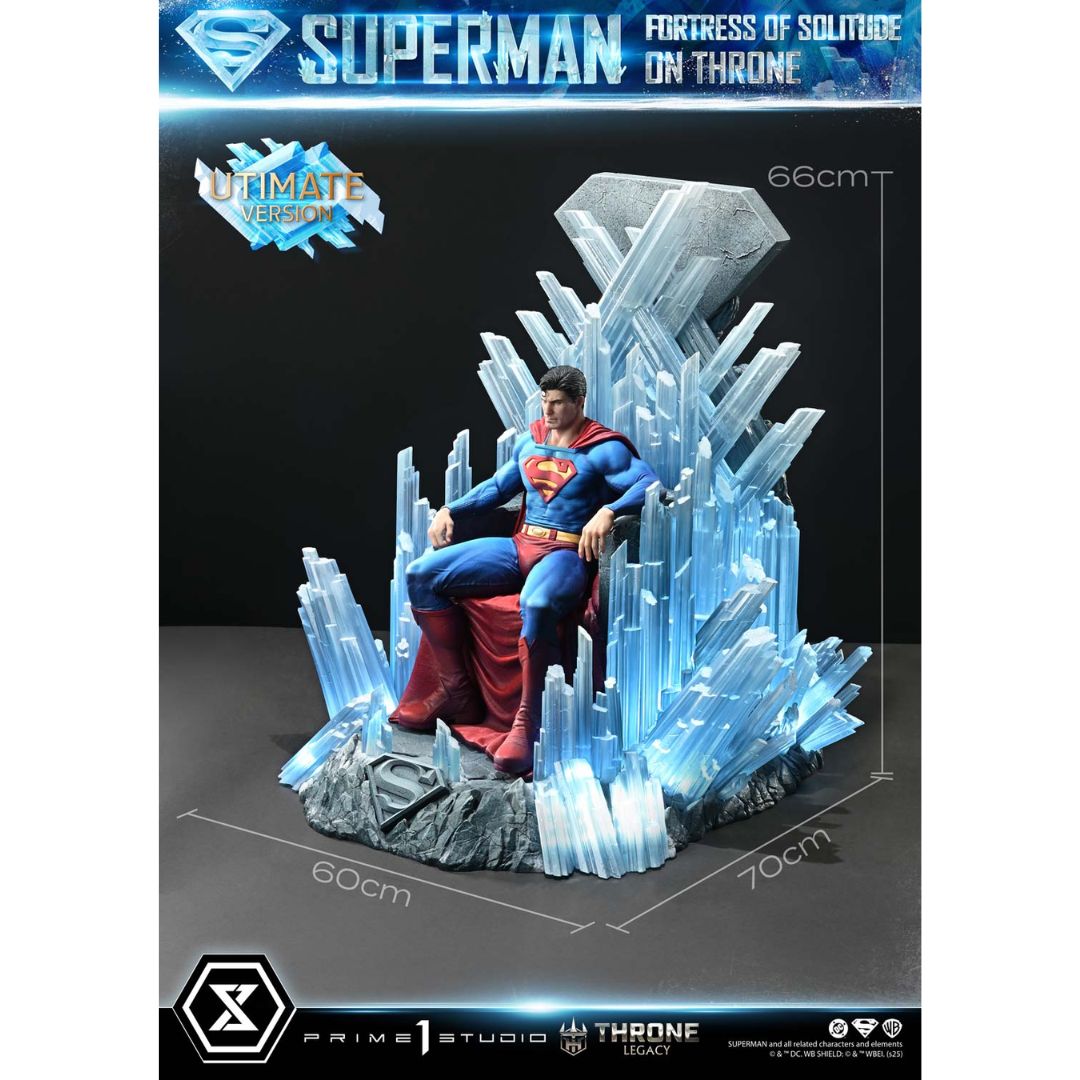 Superman Fortress Of Solitude On Throne Deluxe Statue By Prime1 Studios -Prime1 Studios - India - www.superherotoystore.com