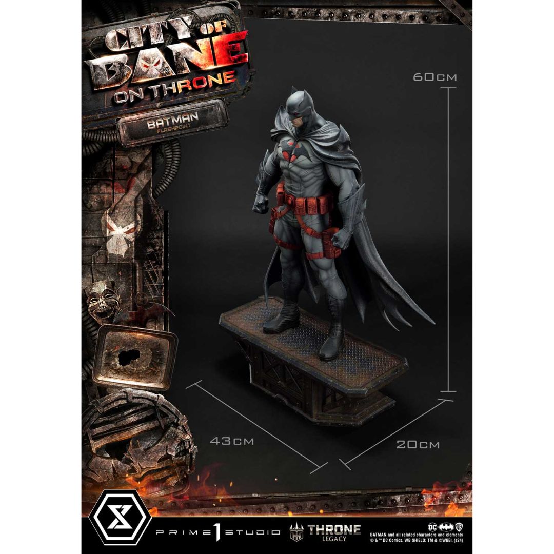 Batman (Comics) City of Bane Flashpoint Batman Statue (Concept design by Carlos D'Anda) Bonus Version by Prime1 Studios -Prime 1 Studio - India - www.superherotoystore.com
