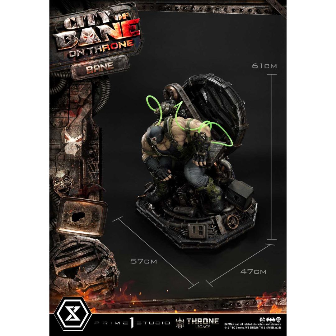 Batman (Comics) City of Bane Bane on Throne Statue (Concept design by Carlos D'Anda) by Prime1 Studios -Prime 1 Studio - India - www.superherotoystore.com