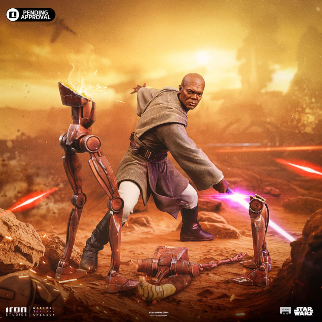 Star Wars Mace Windu Statue By Iron Studios -Iron Studios - India - www.superherotoystore.com