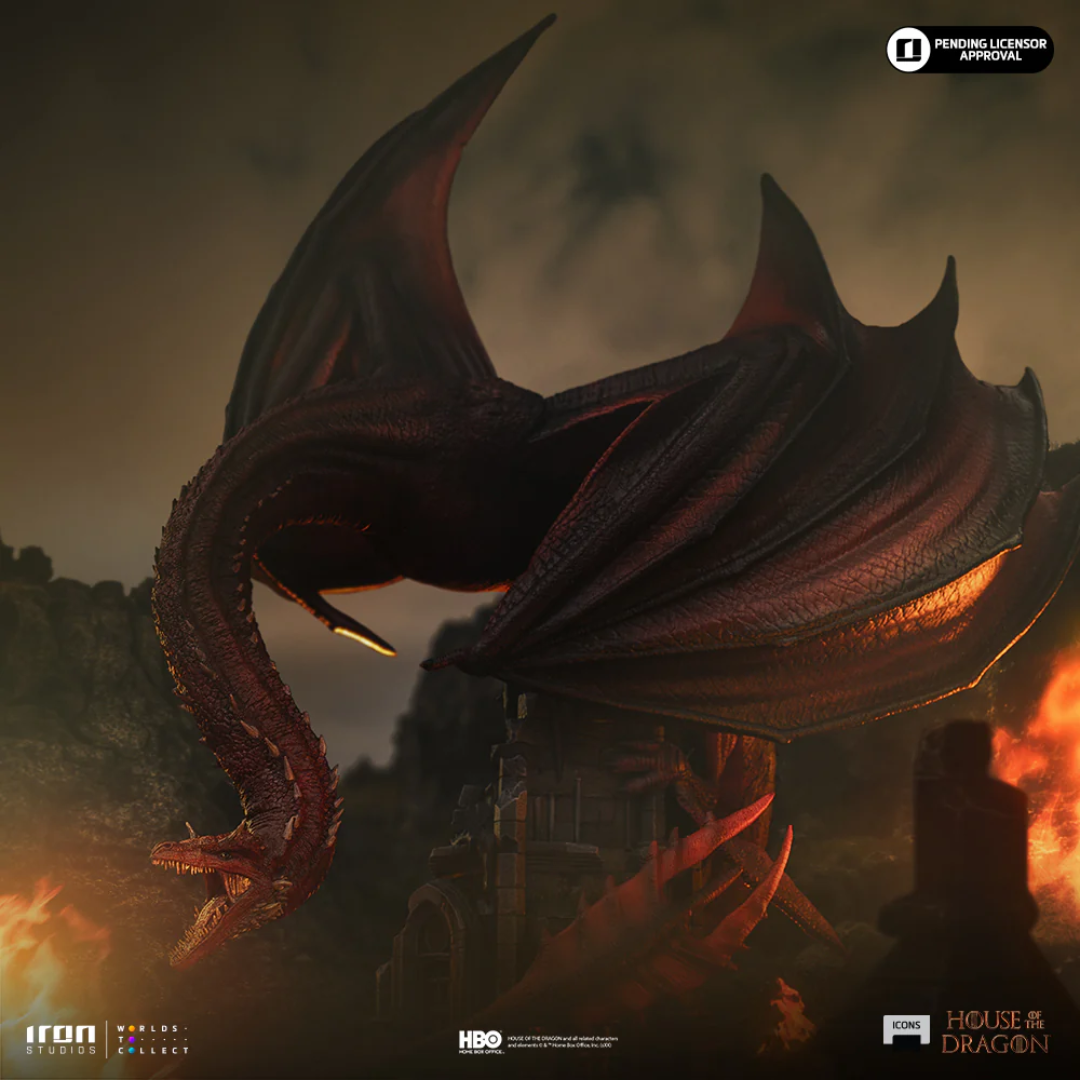 House Of The Dragon Caraxes Icons Statue By Iron Studios