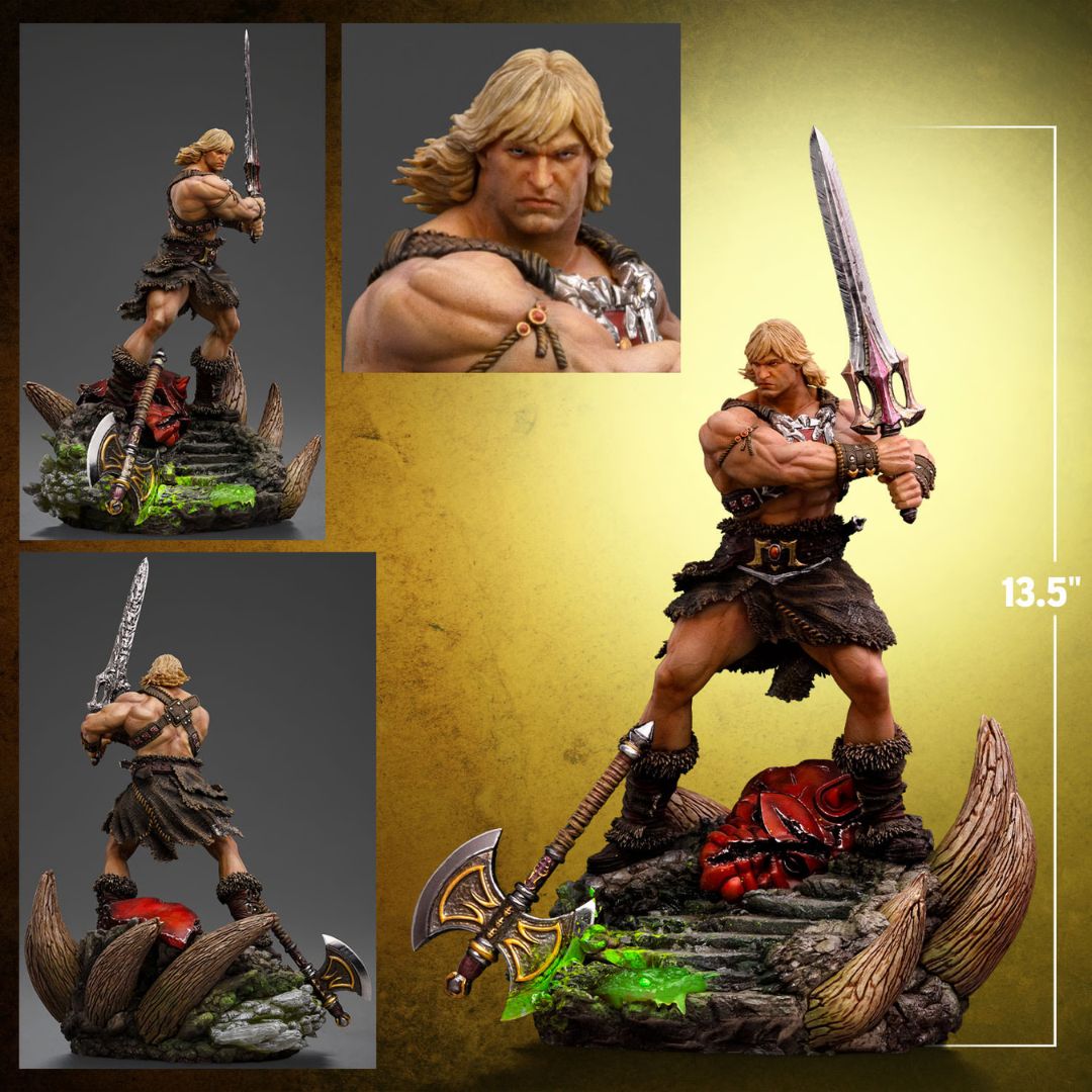 He-Man Unleashed Deluxe Statue By Iron Studios -Iron Studios - India - www.superherotoystore.com
