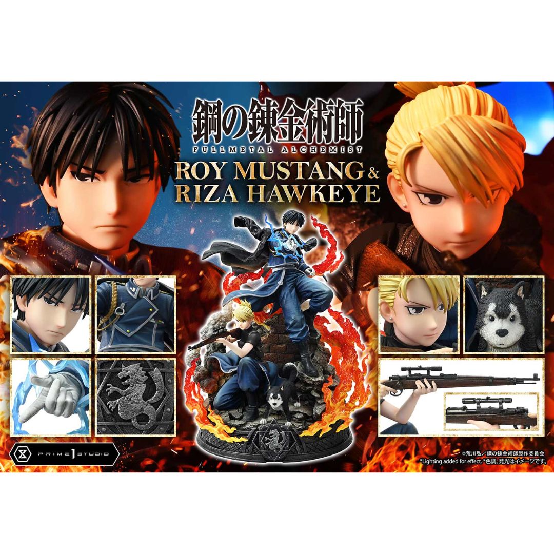 Fullmetal Alchemist Roy Mustang & Riza Hawkeye Dx Regular Version statue By Prime1 Studios -Prime 1 Studio - India - www.superherotoystore.com
