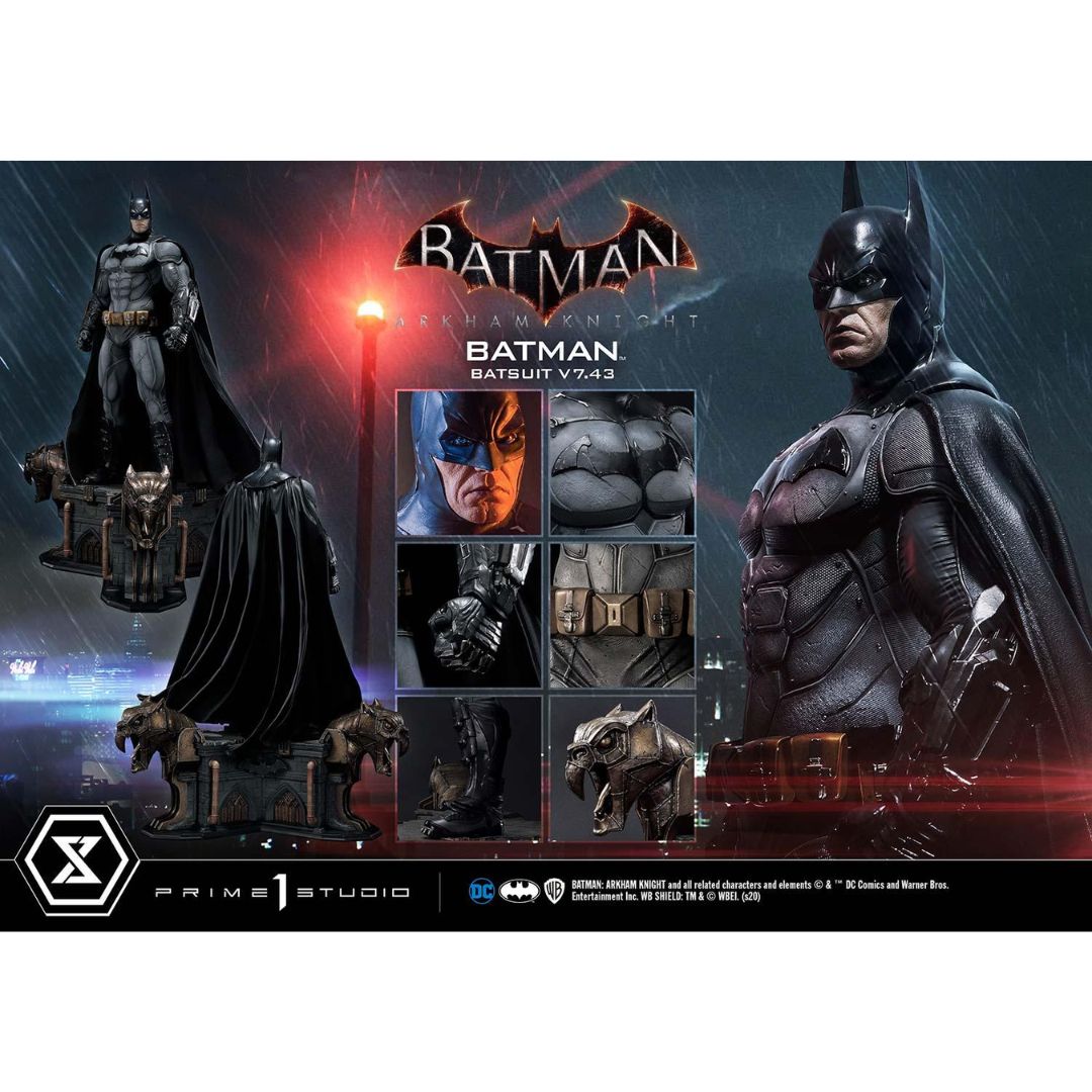 Batman: Arkham Knight Batman Batsuit V7.43 Statue By Prime1 Studios