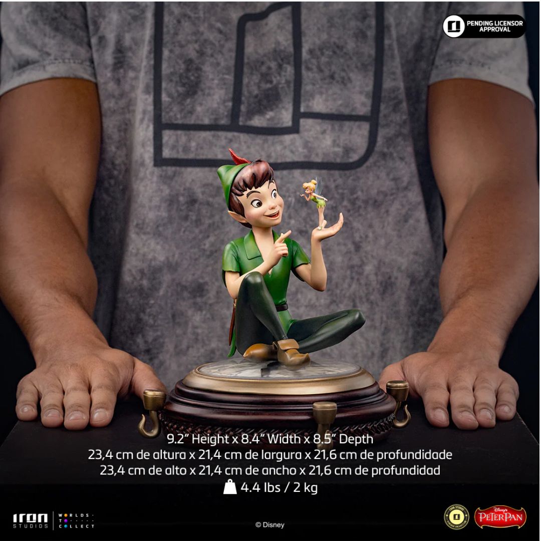 Disney Classics Peter Pan & Tinkerbell Statue By Iron Studios