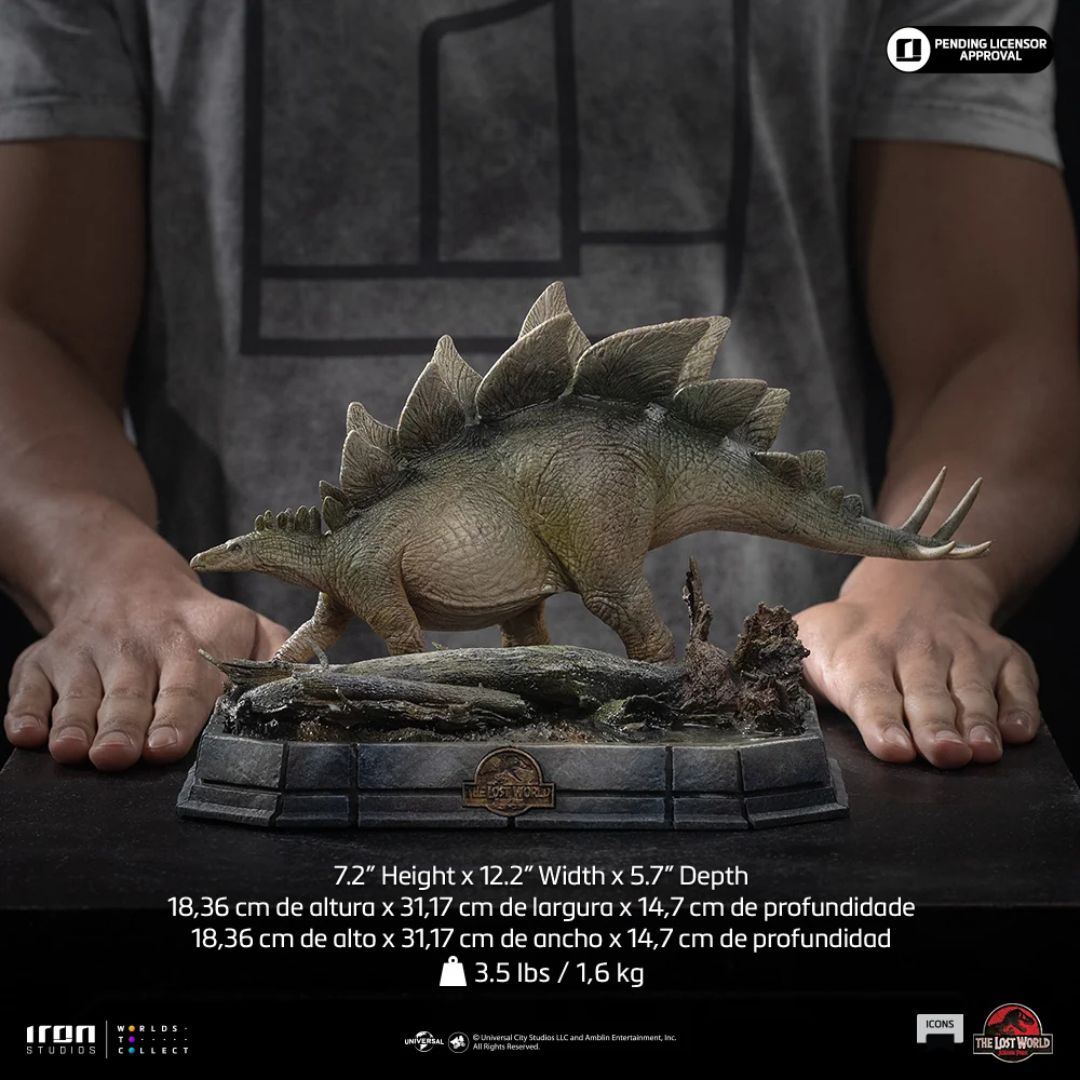 The Lost World: Jurassic Park Stegosaurus Icons Statue By Iron Studios