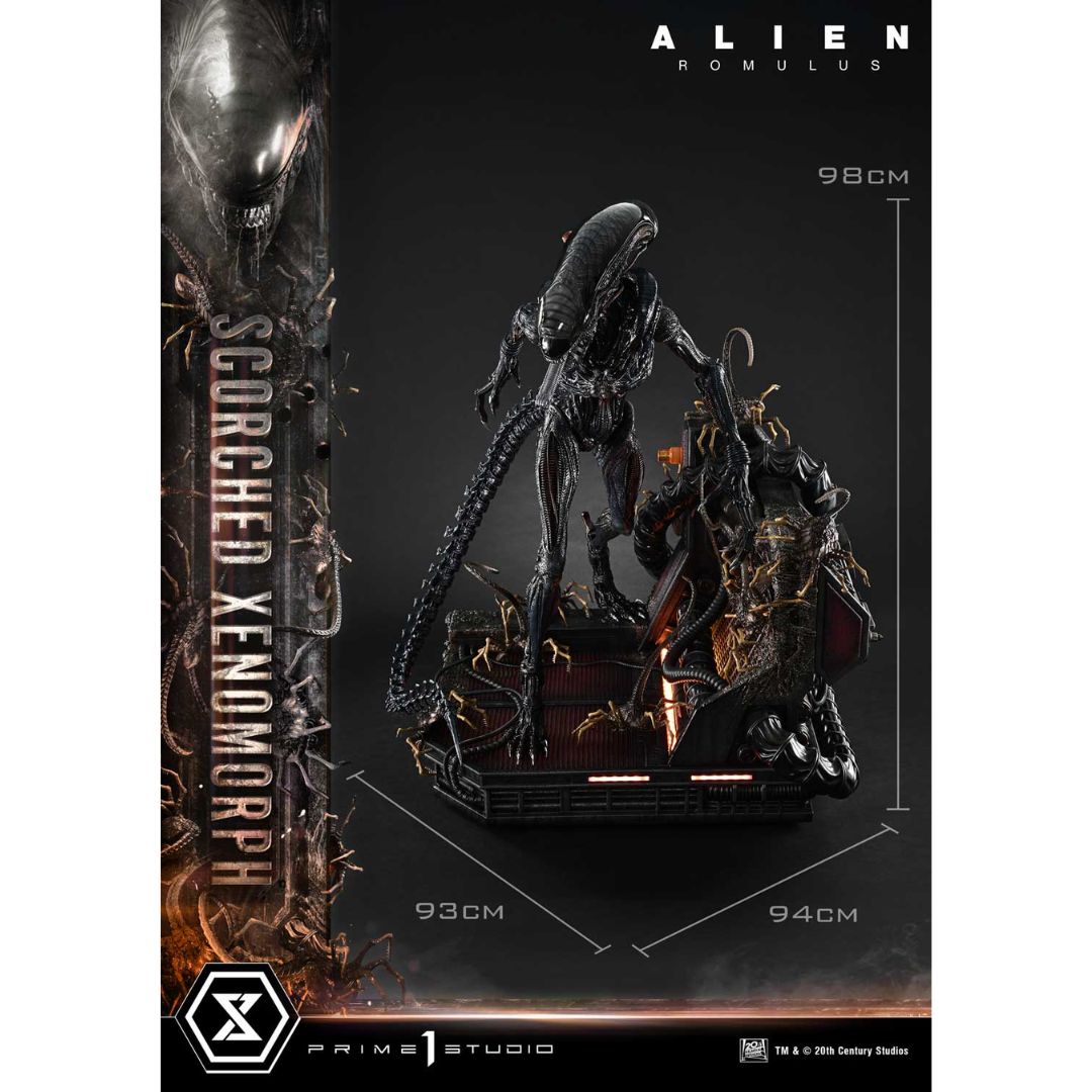 Alien: Romulus Scorched Xenomorph Deluxe Statue By Prime1 Studios -Prime1 Studios - India - www.superherotoystore.com