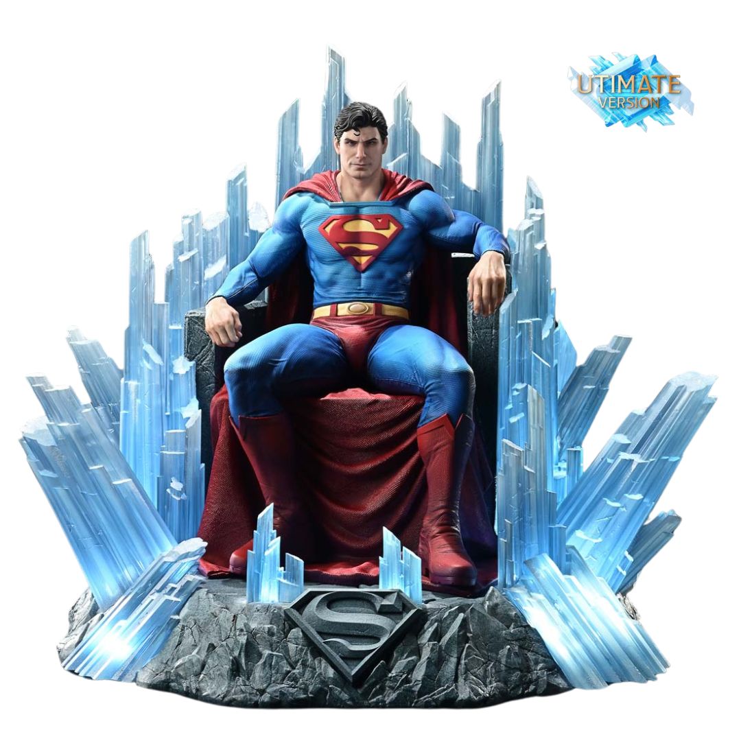 Superman Fortress Of Solitude On Throne Deluxe Statue By Prime1 Studios -Prime1 Studios - India - www.superherotoystore.com