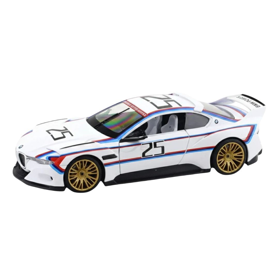 White BMW 3.0 CSL 1:24 Scale Die-Cast car By MSZ