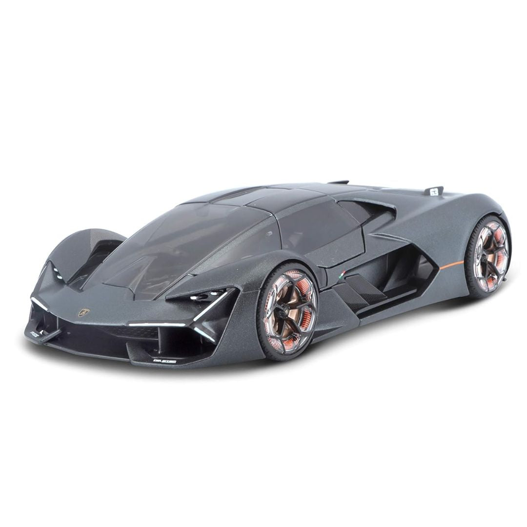 Matt Grey Lamborghini Terzo Millennio 1:24 Scale Die-Cast Car by Bburago -Bburago - India - www.superherotoystore.com