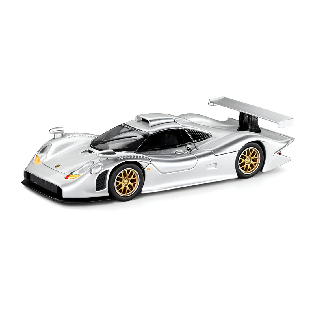 Porsche 911 Gt1 1998 (Silver) 1:64 Scale Die-Cast Car By Trends Hobby