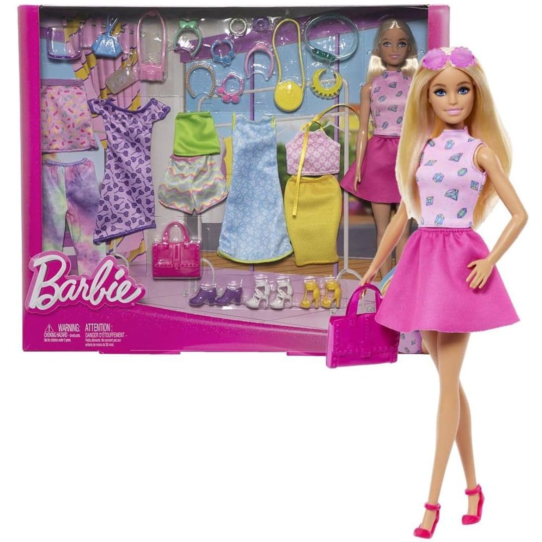 Barbie Fashion Mix-And-Match Clothes And Doll by Mattel -Mattel - India - www.superherotoystore.com