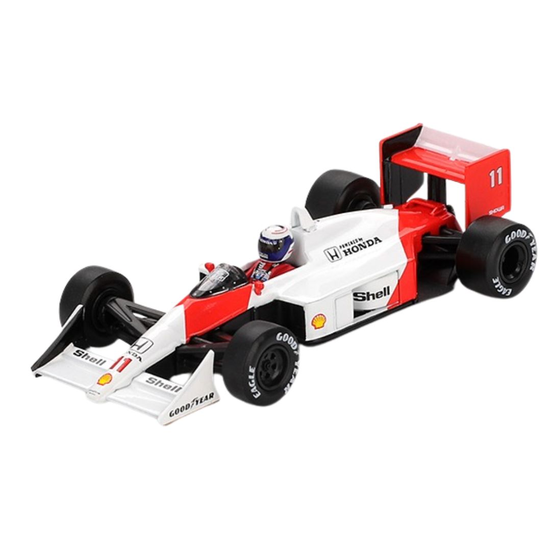 McLaren MP4/4 #11 Alain Prost 1988 Japanese Grand Prix 2nd Place 1:64 Scale Die-Cast Car By Mini GT