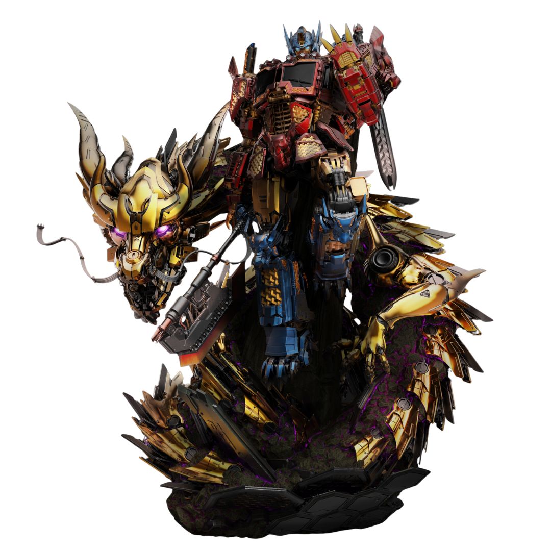 Optimus Prime - Gold Dragon (Mythical Beasts Series) By Xm Studios -XM Studios - India - www.superherotoystore.com