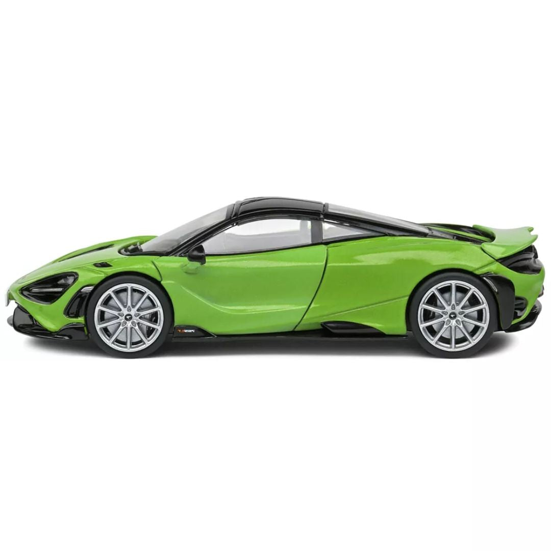 Green MCLAREN 765 LT  1:43 Scale die-cast car by Solido -Solido - India - www.superherotoystore.com